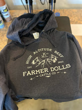 Load image into Gallery viewer, PRE-ORDER- Farmer Dolls Cattle Co Hooded Sweatshirt
