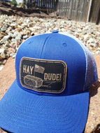 OUT OF STOCK- Hay Dude Blue Trucker Hat